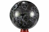 Polished, Indigo Gabbro Sphere - Madagascar #96022-1